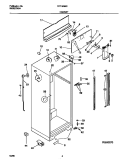 CABINET Diagram and Parts List for FRT18NNCW1  Frigidaire Refrigerator