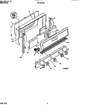 BACKGUARD Diagram and Parts List for FGF333SADA  Frigidaire Range