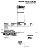 COVER Diagram and Parts List for GRT18QNCW6  Gibson Refrigerator