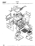 BODY Diagram and Parts List for FED355CCSE  Frigidaire Range