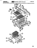 SHELVES, MOULDING Diagram and Parts List for FPI16TEH0  Frigidaire Refrigerator