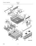 RACKS Diagram and Parts List for EIDW6105GB1  Electrolux Dishwasher