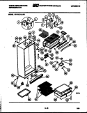 CABINET PARTS Diagram and Parts List for RT175LCV0  Frigidaire Refrigerator