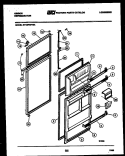 DOOR PARTS Diagram and Parts List for RT19F6WV3A  Gibson Refrigerator