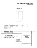 COVER Diagram and Parts List for UL5000ECW7  Frigidaire Freezer
