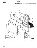FRONT PANEL / LINT FILTER Diagram and Parts List for WDG436RBD2  Frigidaire Dryer