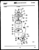 TUB DETAIL Diagram and Parts List for WCIDL3  Frigidaire Washer