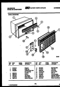 CABINET PARTS Diagram and Parts List for MH424F2SG  Kelvinator Air Conditioner