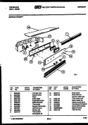 CONTROL PANEL Diagram and Parts List for RG74BFB1  Frigidaire Wall Oven