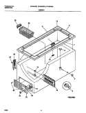 CABINET Diagram and Parts List for F81M185BW0  Frigidaire Freezer