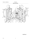 FRESH FOOD DOOR Diagram and Parts List for FPHF2399MF1  Frigidaire Refrigerator