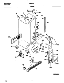 CABINET Diagram and Parts List for FRS26ZSGW2  Frigidaire Refrigerator