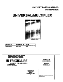 COVER Diagram and Parts List for MDB120LGR0  Frigidaire Dishwasher