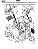 CABINET / DRUM Diagram and Parts List for GSE746RFS2  Gibson Dryer
