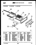 BROILER DRAWER PARTS Diagram and Parts List for 30-2139-23-05  Tappan Range