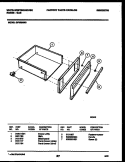 DRAWER PARTS Diagram and Parts List for GF950ND3  Frigidaire Range