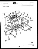 BODY PARTS Diagram and Parts List for MC1355L2  Frigidaire Microwave