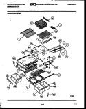 SHELVES AND SUPPORTS Diagram and Parts List for RT217MCH2  Frigidaire Refrigerator