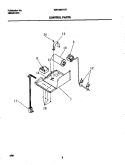 CONTROL PARTS Diagram and Parts List for WAH086H1T1  Frigidaire Air Conditioner