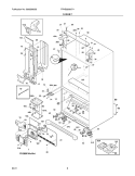 CABINET Diagram and Parts List for FPHB2899LF4  Frigidaire Refrigerator