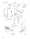 BODY Diagram and Parts List for FGF328GBB  Frigidaire Range