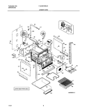 LOWER OVEN Diagram and Parts List for PLEB30T8ACA  Frigidaire Wall Oven