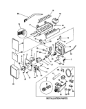 ICE MAKER Diagram and Parts List for MRS22WRCD0  Frigidaire Refrigerator