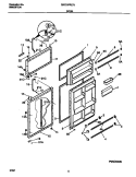 DOOR Diagram and Parts List for GRT21PRCW3  Gibson Refrigerator