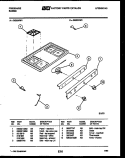COOKTOP PARTS Diagram and Parts List for GG32NL1  Frigidaire Range