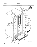 CABINET Diagram and Parts List for FRS26H5ASB0  Frigidaire Refrigerator