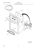 ICE & WATER DISPENSER Diagram and Parts List for FPHC2399KF1  Frigidaire Refrigerator