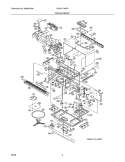 OVEN,CABINET Diagram and Parts List for CGMV174KFA  Frigidaire Microwave