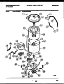 TUB DETAIL Diagram and Parts List for WWX233YBD0  Frigidaire Washer