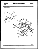 BURNER, IGNITER AND VALVE Diagram and Parts List for DG8600PW0  Frigidaire Dryer