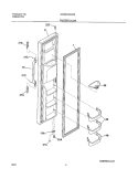 FREEZER DOOR Diagram and Parts List for WRS23W0AW8  Westinghouse Refrigerator