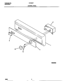 CONTROL PANEL Diagram and Parts List for DW1800Y0  Frigidaire Dishwasher