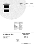 COVER Diagram and Parts List for FEB27T5GCC  Frigidaire Wall Oven