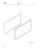DOOR Diagram and Parts List for GTCF052  Frigidaire Freezer