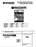 COVER Diagram and Parts List for FEB556CETA  Frigidaire Wall Oven