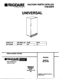 COVER Diagram and Parts List for MFU14F3BW5  Frigidaire Freezer