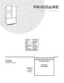 COVER Diagram and Parts List for FPHB2899LF6  Frigidaire Refrigerator