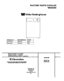 COVER Diagram and Parts List for SWX703AQ1  Westinghouse Washer