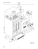 CABINET Diagram and Parts List for FRT18HP7JB1  Frigidaire Refrigerator