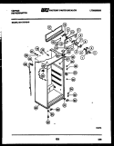 CABINET PARTS Diagram and Parts List for 95-1757-23-03  Tappan Refrigerator