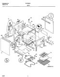 BODY Diagram and Parts List for FEFD65BHDB  Frigidaire Range