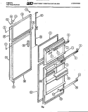 DOOR PARTS Diagram and Parts List for RD19F9EU3D  Gibson Refrigerator