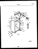 CABINET PARTS Diagram and Parts List for FPES19TSW0  Frigidaire Refrigerator