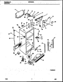 CABINET PARTS Diagram and Parts List for WRT22QRAW0  Frigidaire Refrigerator