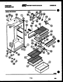 CABINET PARTS Diagram and Parts List for FPD14TIFA0  Frigidaire Refrigerator