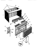 Part Location Diagram of A344903 Frigidaire TRIM-FRONT